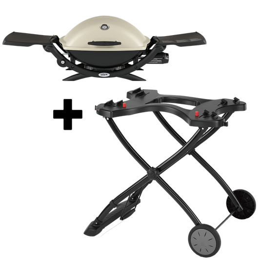 Parrilla A Gas Weber®️ Q 2200 + Carrito Portátil