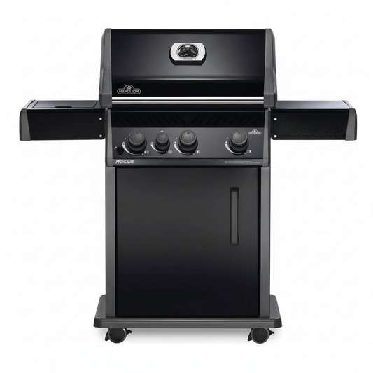 Asador Napoleon Rogue 425 SB negro vista frontal fondo blanco