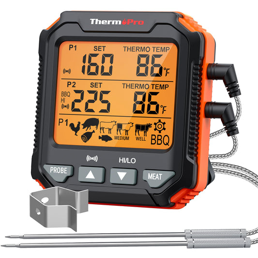 Termómetro Digital ThermoPro TP717 con Doble Sonda para Parrilla y Ahumador - Parrilleros Aficionados